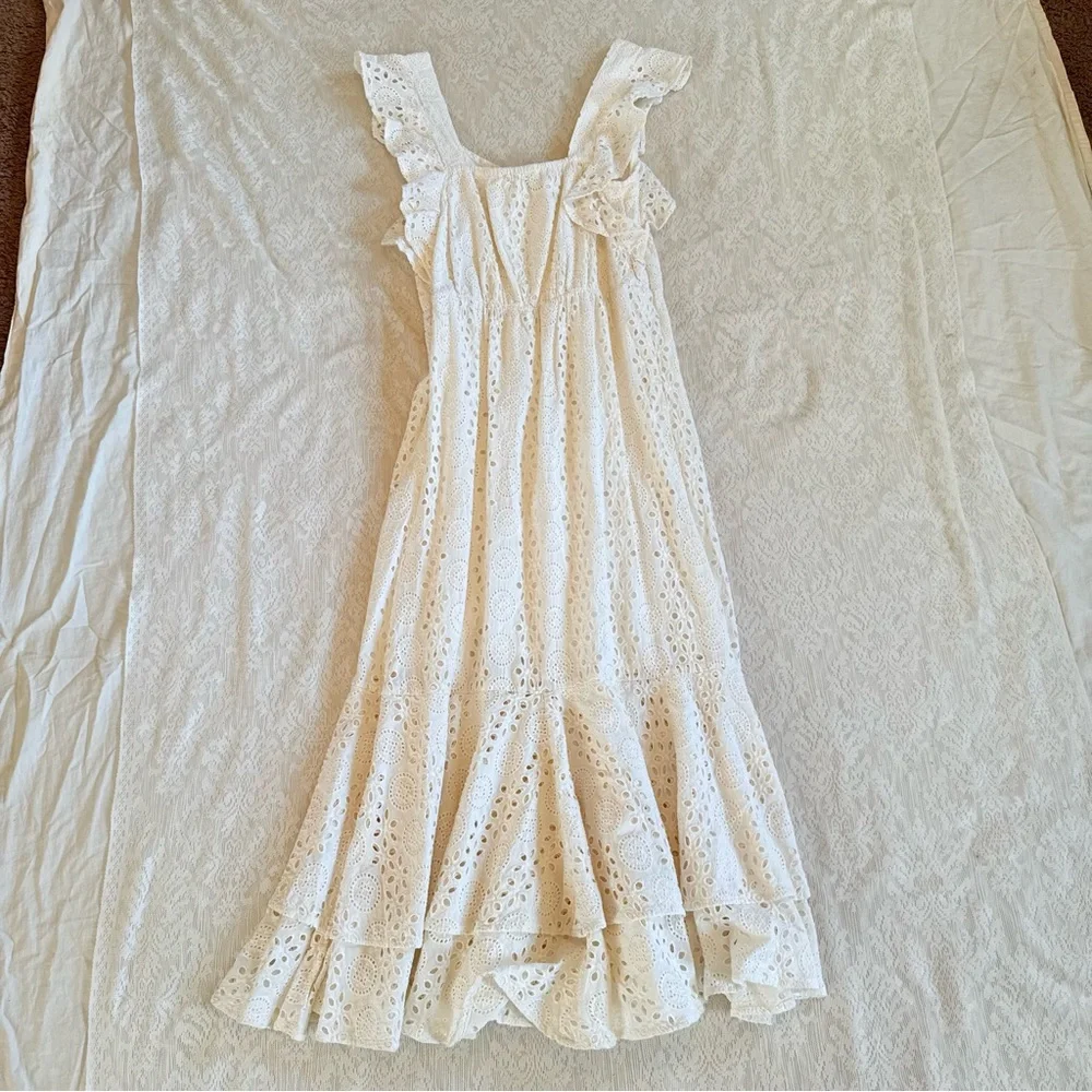 Cleobella Karina eyelet tiered ruffle romantic maxi dress - Picture 11 of 11